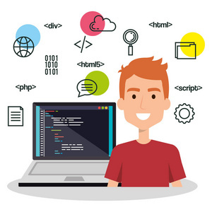 軟件語(yǔ)言程序員頭像 計(jì)算機(jī)軟件開(kāi)發(fā)的視覺(jué)符號(hào)與職業(yè)標(biāo)識(shí)